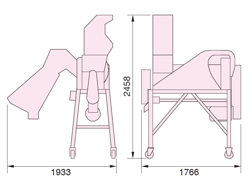 SS-135玉米種子用脫粒機(jī)尺寸圖
